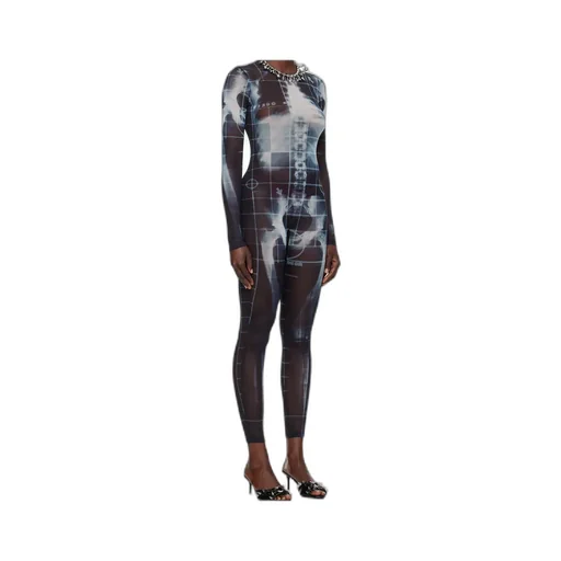 Crew Neck Long Sleeve Jumpsuit