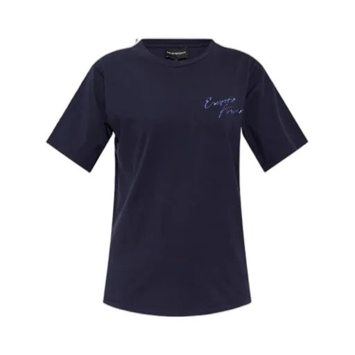 Emporio Armani Logo Detailed Jersey T-Shirt