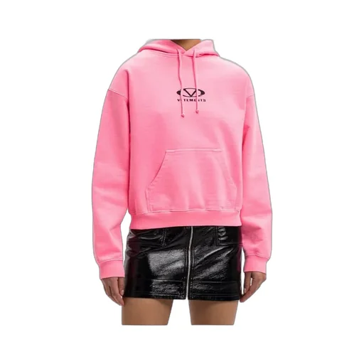 Vetements Oval Logo Drawstring Hoodie