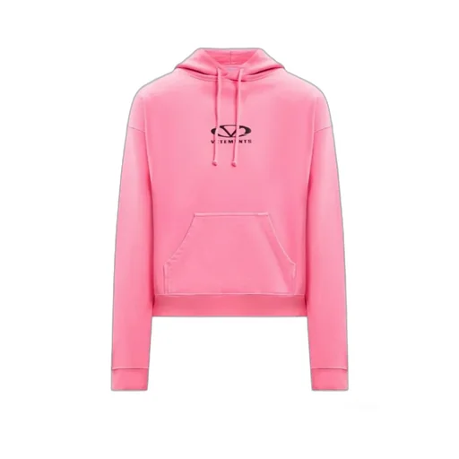 Vetements Oval Logo Drawstring Hoodie