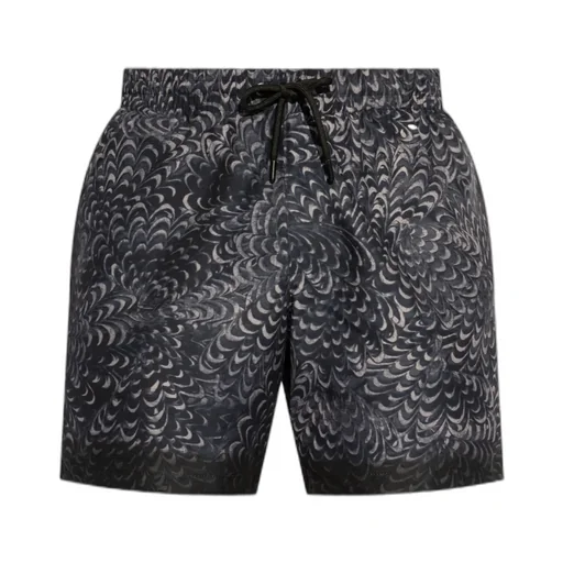 Dries Van Noten Pattern-Printed Drawstring Swim Shorts