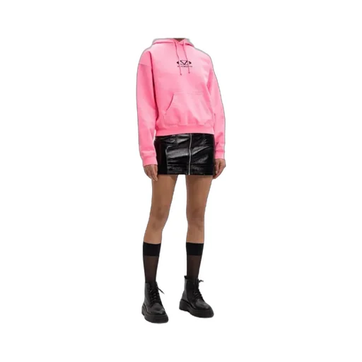 Vetements Oval Logo Drawstring Hoodie