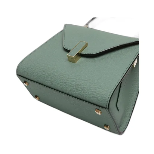 Valextra Iside Foldover Mini Top Handle Bag