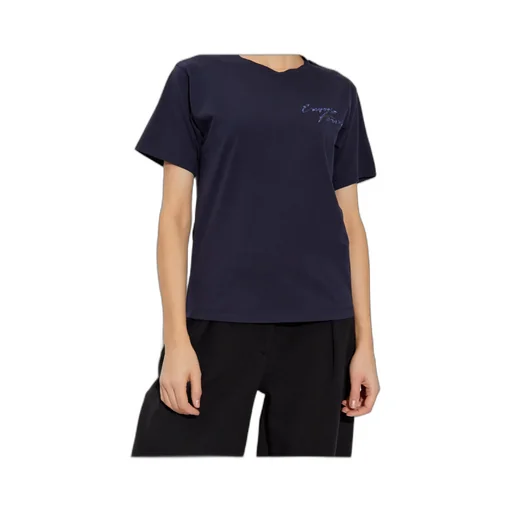 Emporio Armani Logo Detailed Jersey T-Shirt