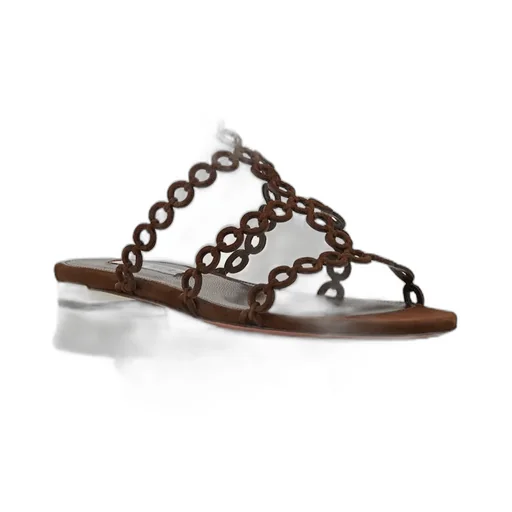 Aquazzura Infinity Chain Flat Sandals