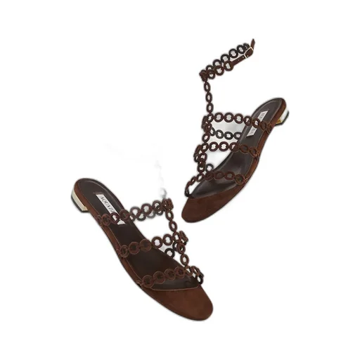 Aquazzura Infinity Chain Flat Sandals