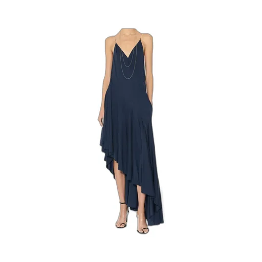 Matte Jersey Asymmetrical Slip Dress