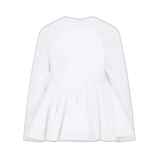 Flared Poplin Shirt