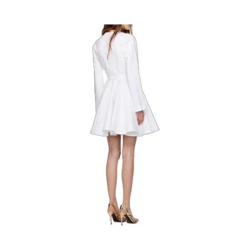 AlaÏA Asymmetrical V-Neck Short Dress