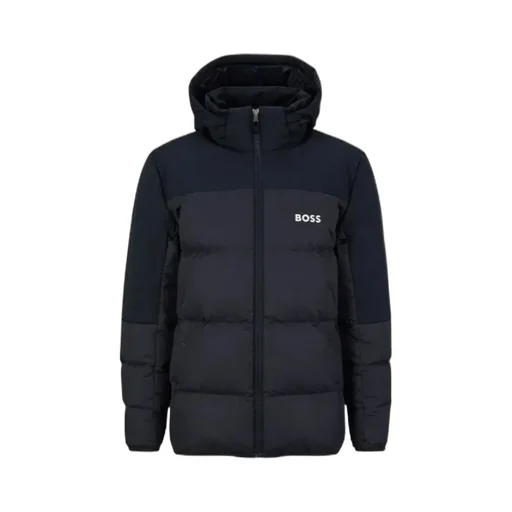 Logo Hooded Down Jacket