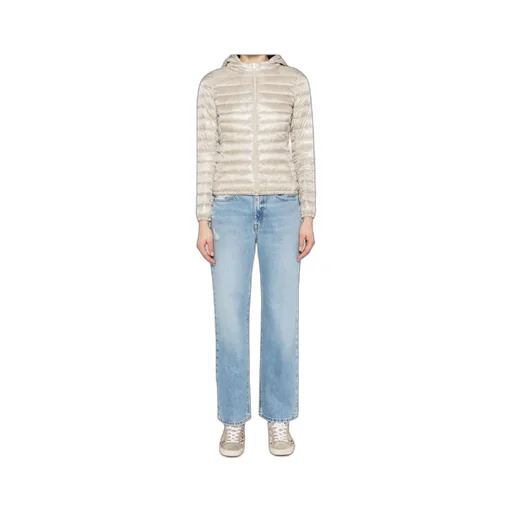 Zip-Up Hooded Down Jacket