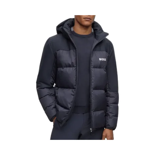 Logo Hooded Down Jacket