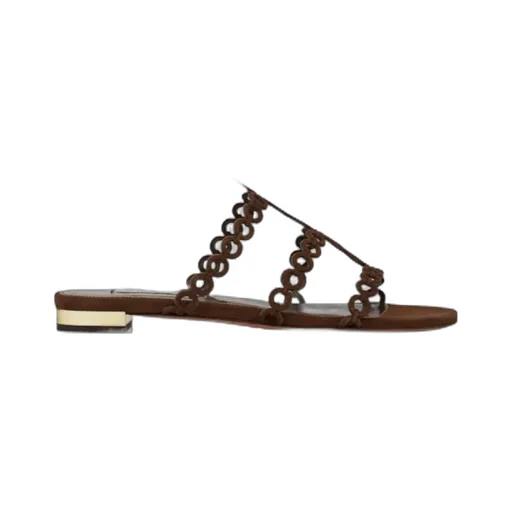 Aquazzura Infinity Chain Flat Sandals