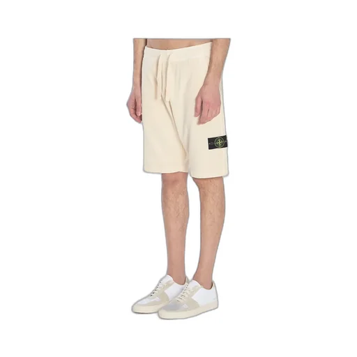 Stone Island Logo-Patch Drawstring Shorts