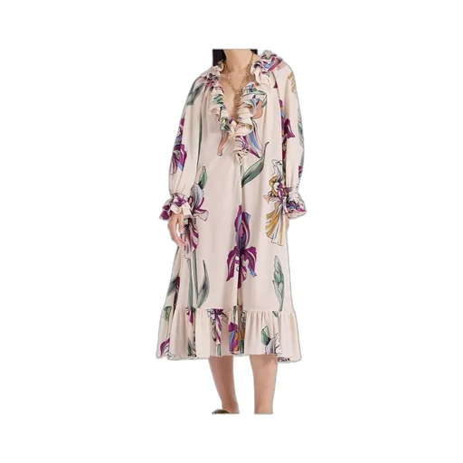 Jude Floral-Print Midi Dress