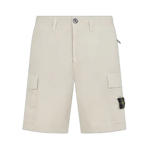 Stone Island Logo Patch Cargo Shorts