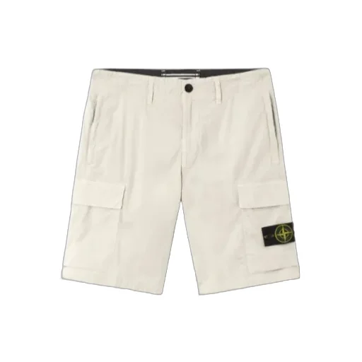 Stone Island Logo Patch Cargo Shorts