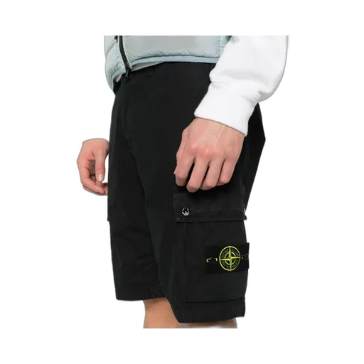 Stone Island Compass Patch Bermuda Shorts