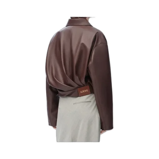Loewe Draped Leather Jacket