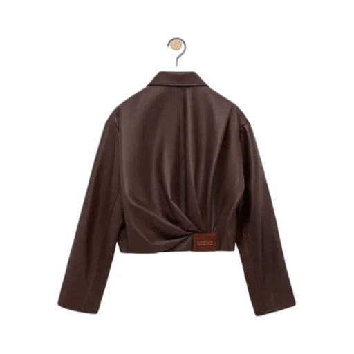 Loewe Draped Leather Jacket
