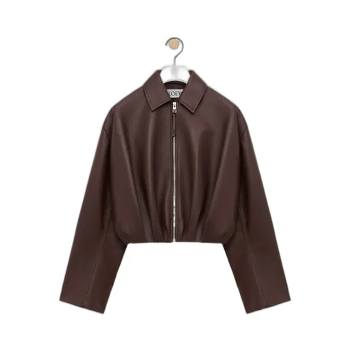 Loewe Draped Leather Jacket