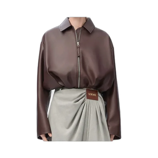 Loewe Draped Leather Jacket