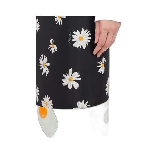 Moschino Long Twill Patchwork Skirt