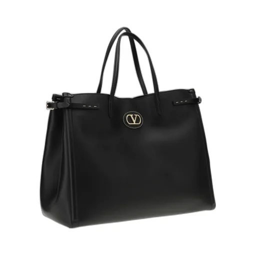Valentino Antibes Vlogo Plaque Medium Tote Bag