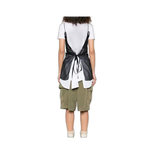 Dsquared2 Pierced Apron Layered Effect Mini Dress