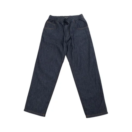 Emporio Armani Kids Logo Detailed Denim Trousers