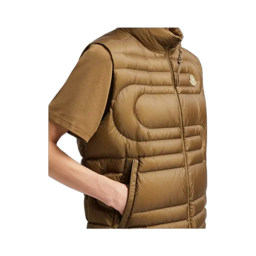 Emeishan Snake-Quilted Down Gilet