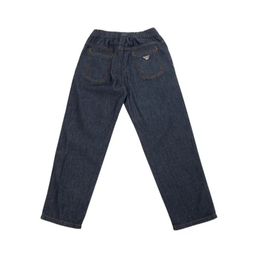 Emporio Armani Kids Logo Detailed Denim Trousers