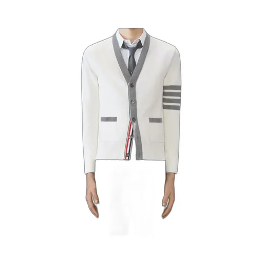 Thom Browne V-Neck Knitted Cardigan