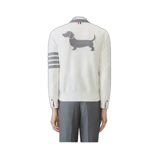 Thom Browne V-Neck Knitted Cardigan