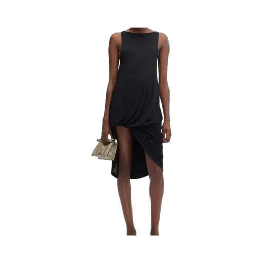 Jacquemus Draped Boat-Neck Dress