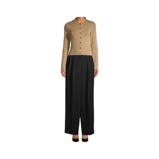Pleated Wide-Leg Pants