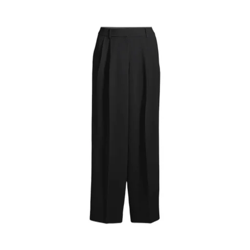 Pleated Wide-Leg Pants
