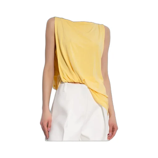 Jacquemus Le Haute Peplo Twist Detailed Top