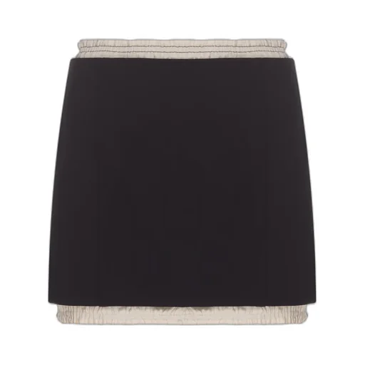 Victoria Beckham Ruched Detail Mini Skirt