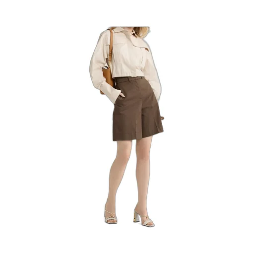 Gabardine Bermuda Shorts