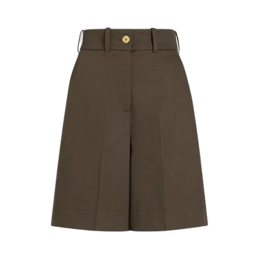 Gabardine Bermuda Shorts