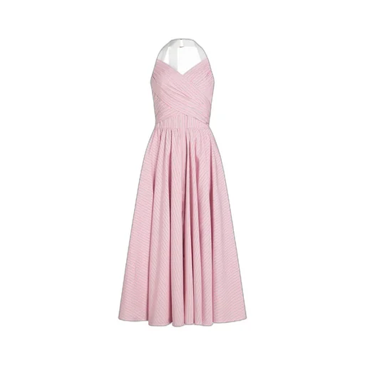Striped Halterneck Maxi Dress
