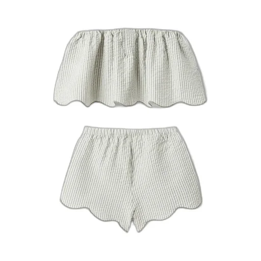 Il Gufo Logo Embroidered Shorts Set