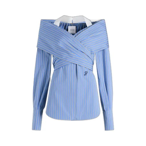 Patou Off-Shoulder Wrap Top