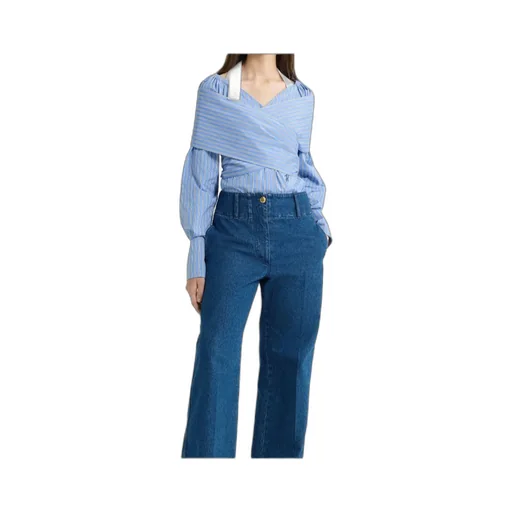 Patou Off-Shoulder Wrap Top