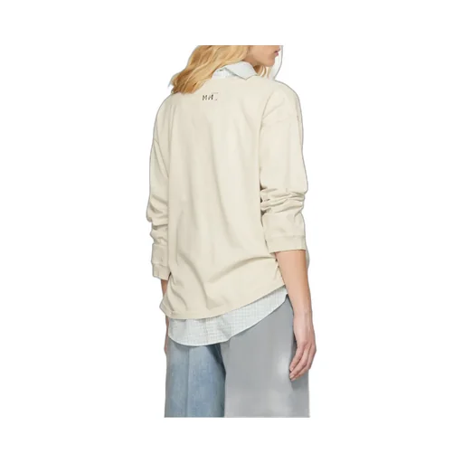 Maison Margiela Logo-Printed Round-Neck Jumper