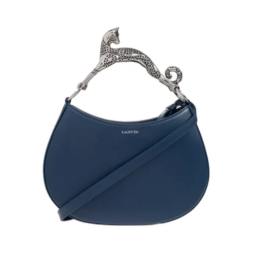 Lanvin Embellished Handle Zipped Tote Bag