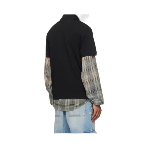 Palm Angels Curved Logo Embroidered Polo Shirt