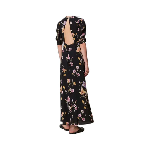 Twinset Floral Printed V-Neck Maxi Dress