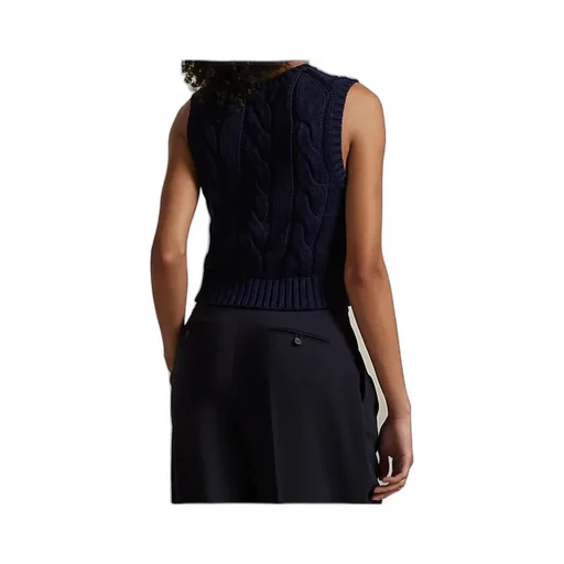 Polo Ralph Lauren Cable-Knit Cropped Vest